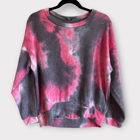 White Birch High Low Tie Dye Crewneck Shirt  Size Small - Picture 2 of 3